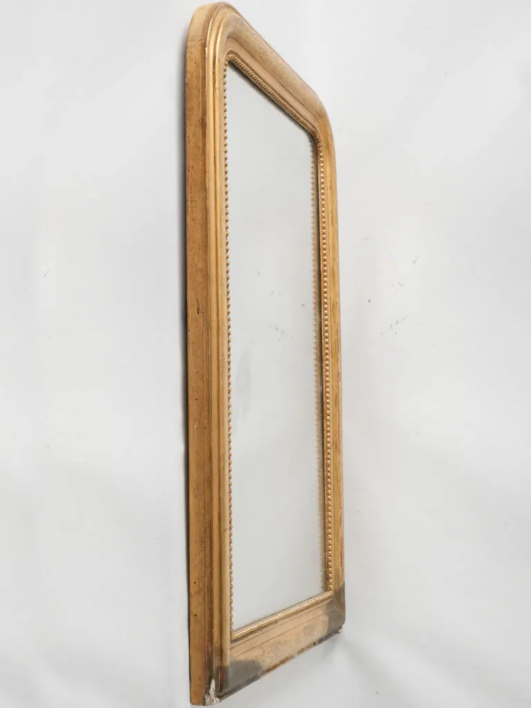 19th-century Louis Philippe mirror w/ bright gilt finish 38¼" x 26½"