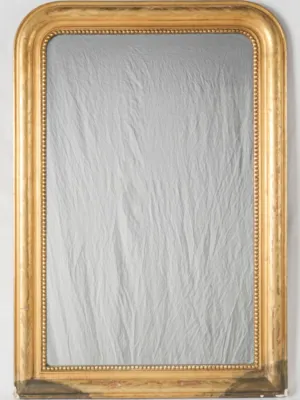 19th-century Louis Philippe mirror w/ bright gilt finish 38¼" x 26½"