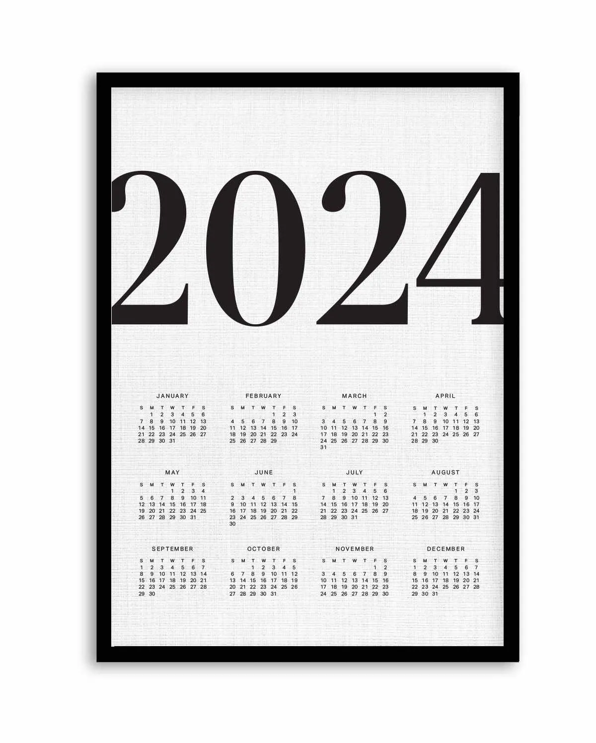 2024 Vogue Calendar in Linen | Art Print