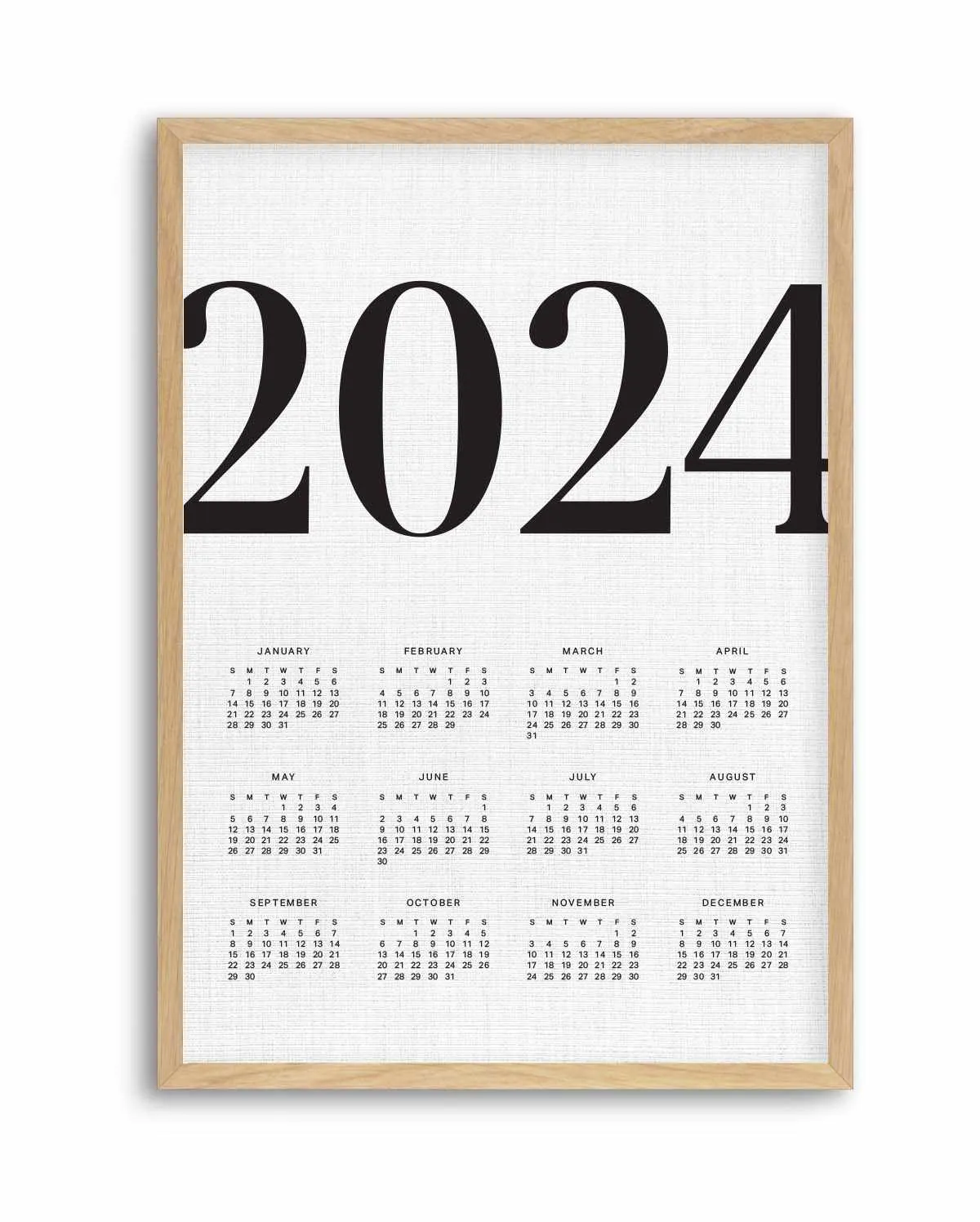 2024 Vogue Calendar in Linen | Art Print