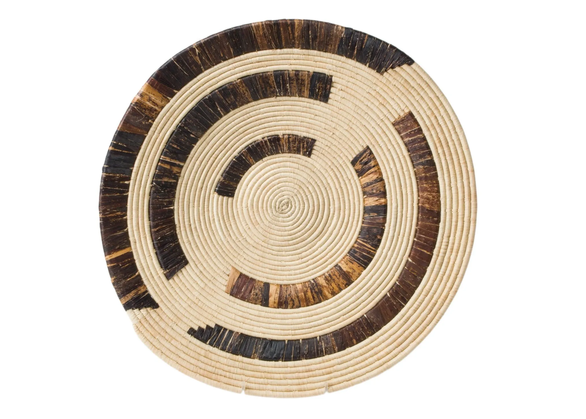 22" Natural Fibers Wall Art Plate