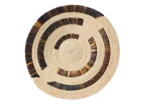 22" Natural Fibers Wall Art Plate