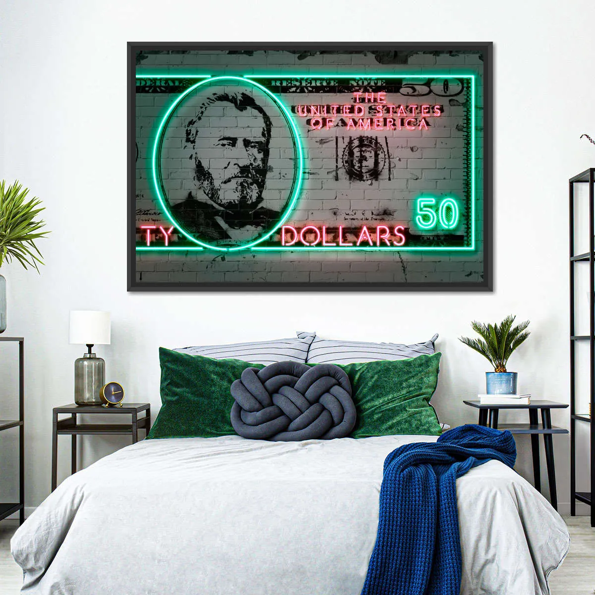 50 Dollars Wall Art
