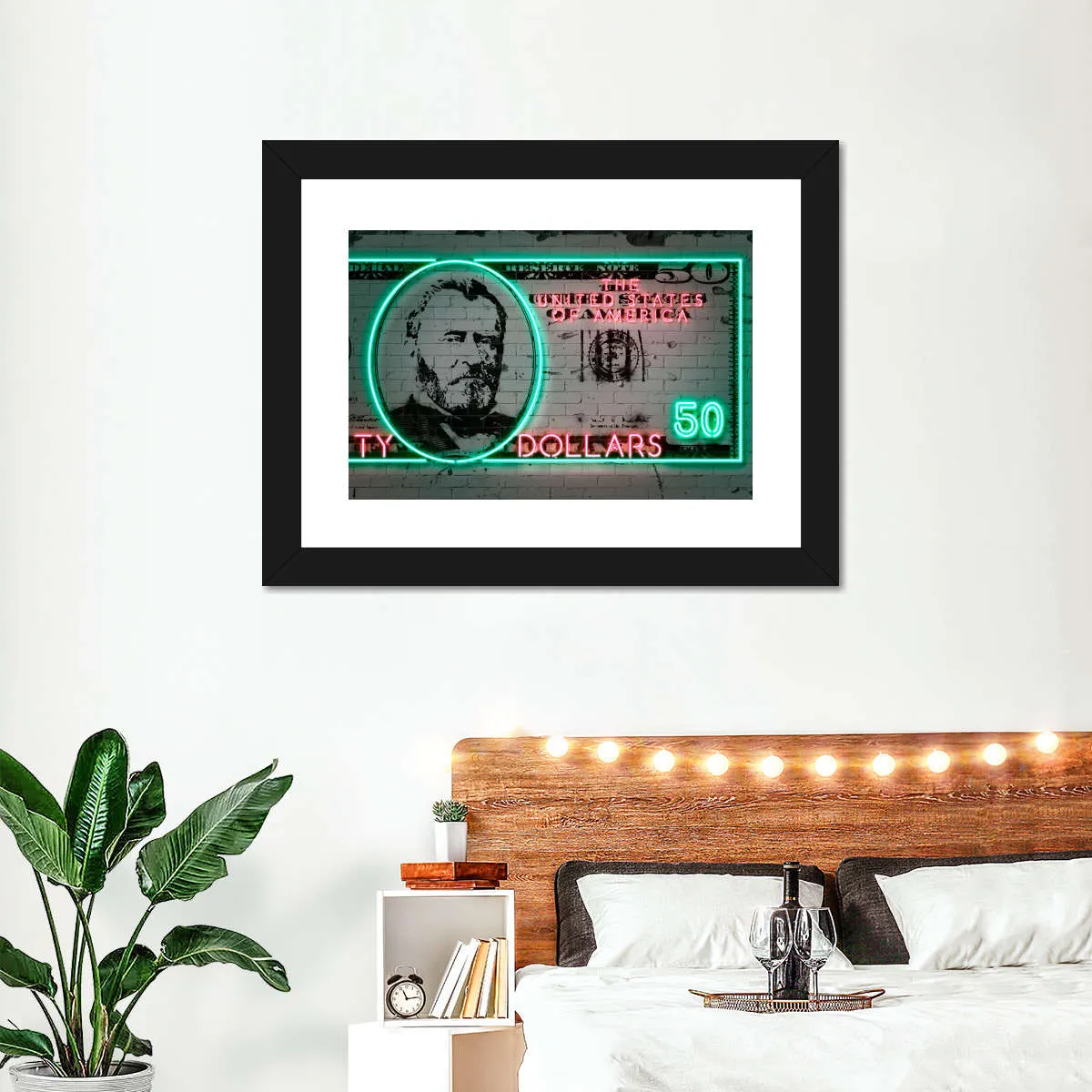 50 Dollars Wall Art