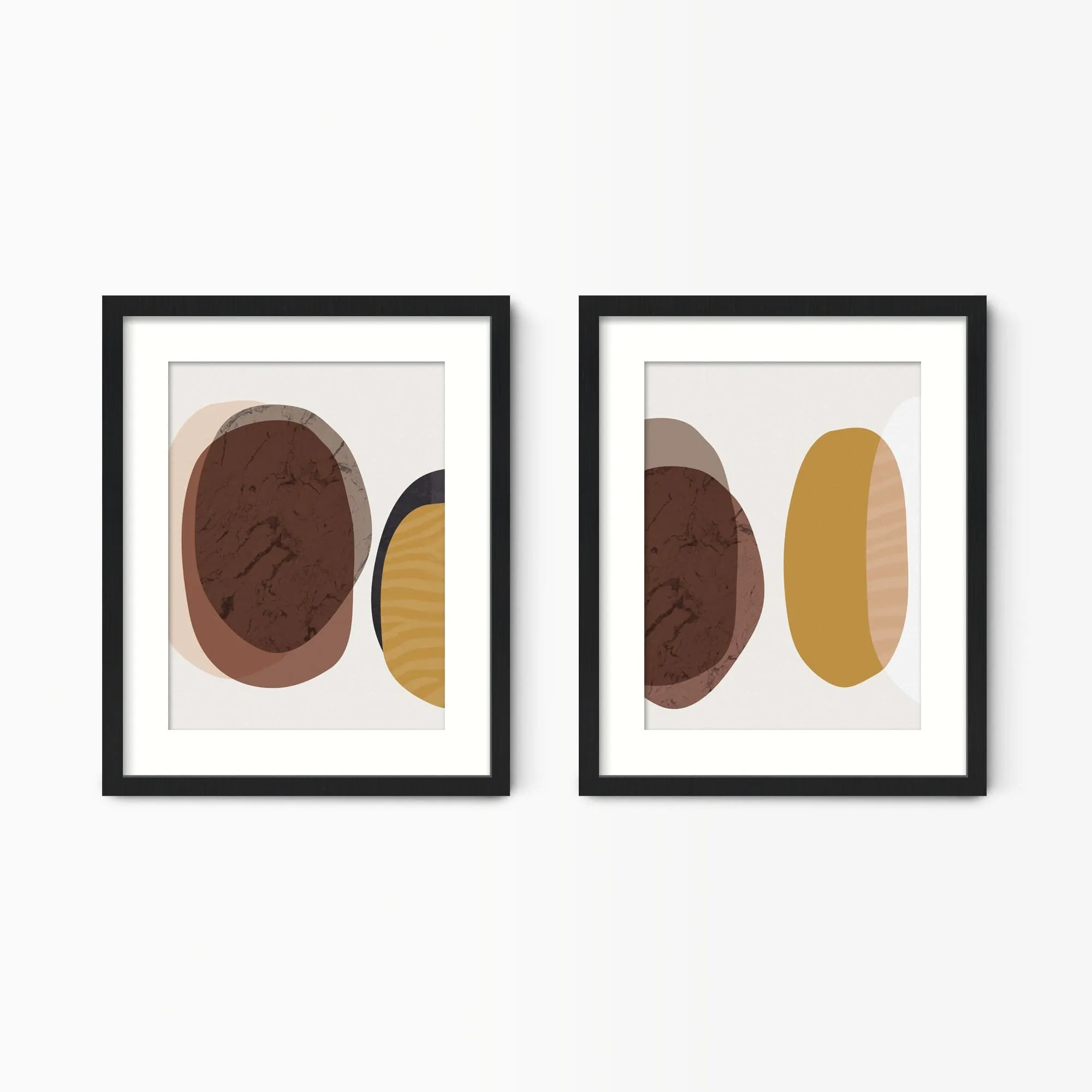 Abstract Circles Wall Art Set