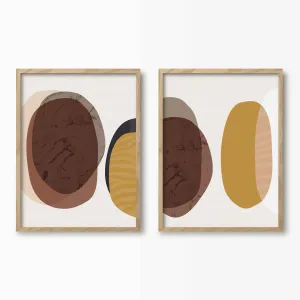 Abstract Circles Wall Art Set