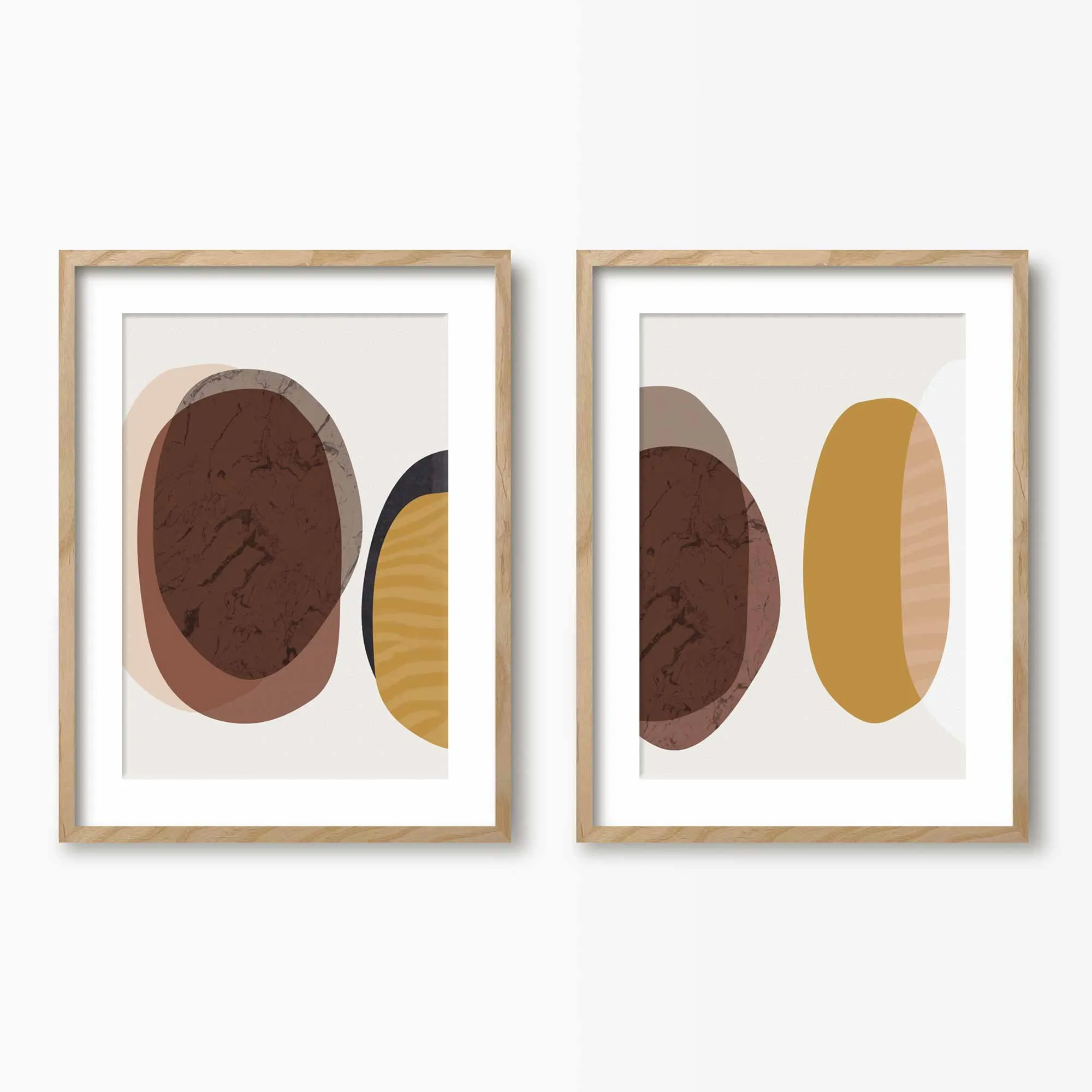 Abstract Circles Wall Art Set