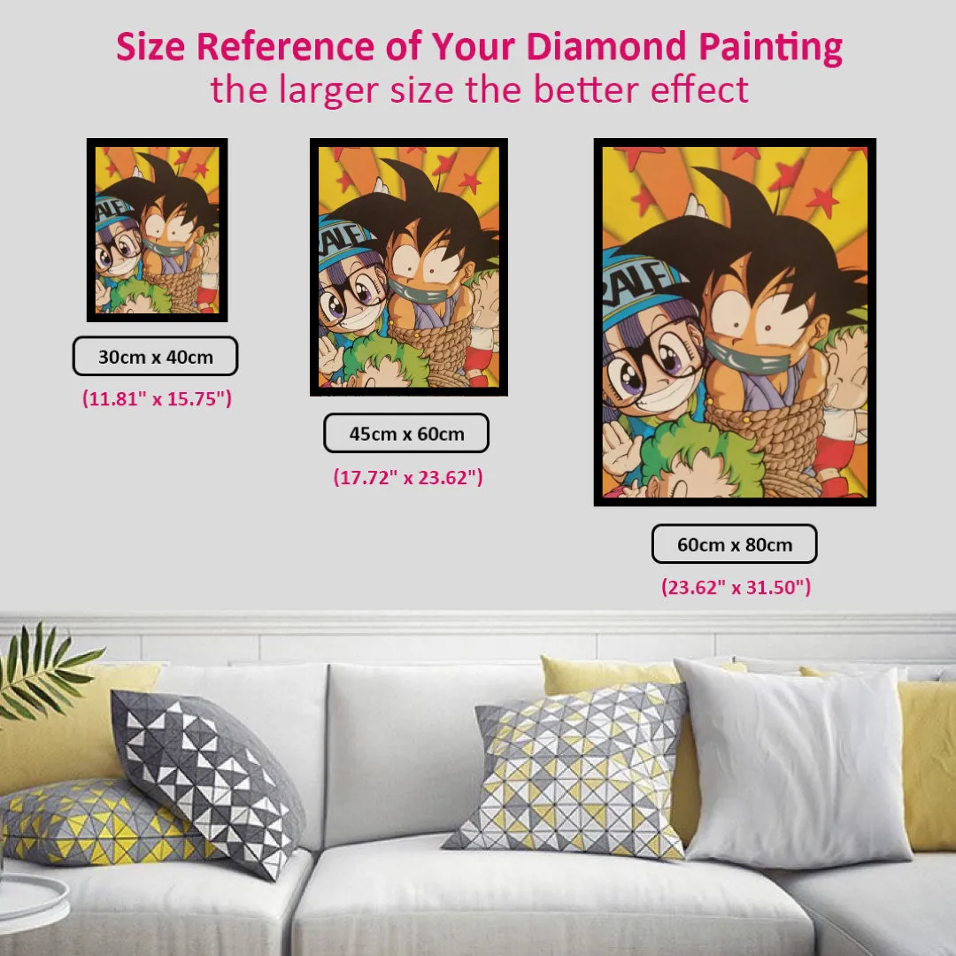 Arale Kidnaps Goku