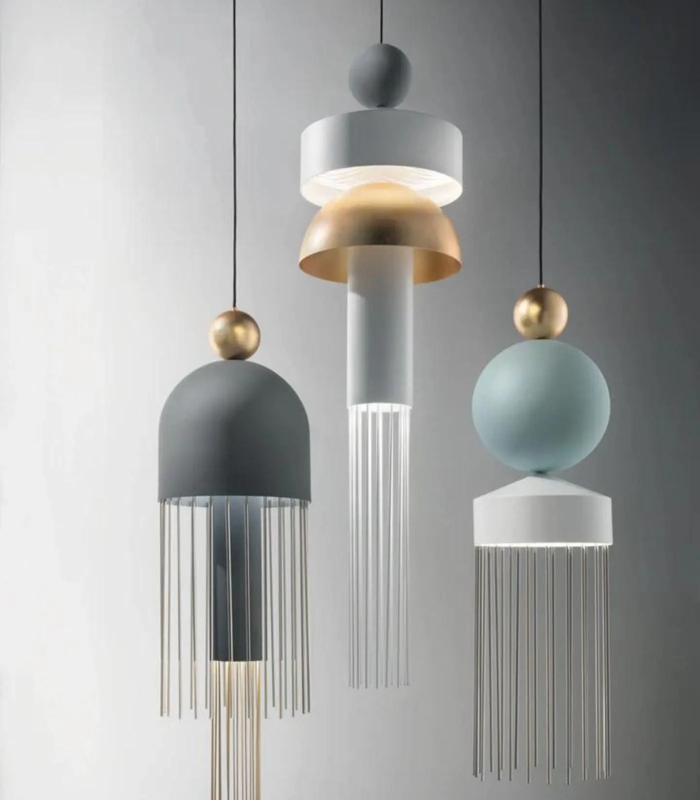 Art Series | Art Deco Abstract Large Pendant | Assorted Finish