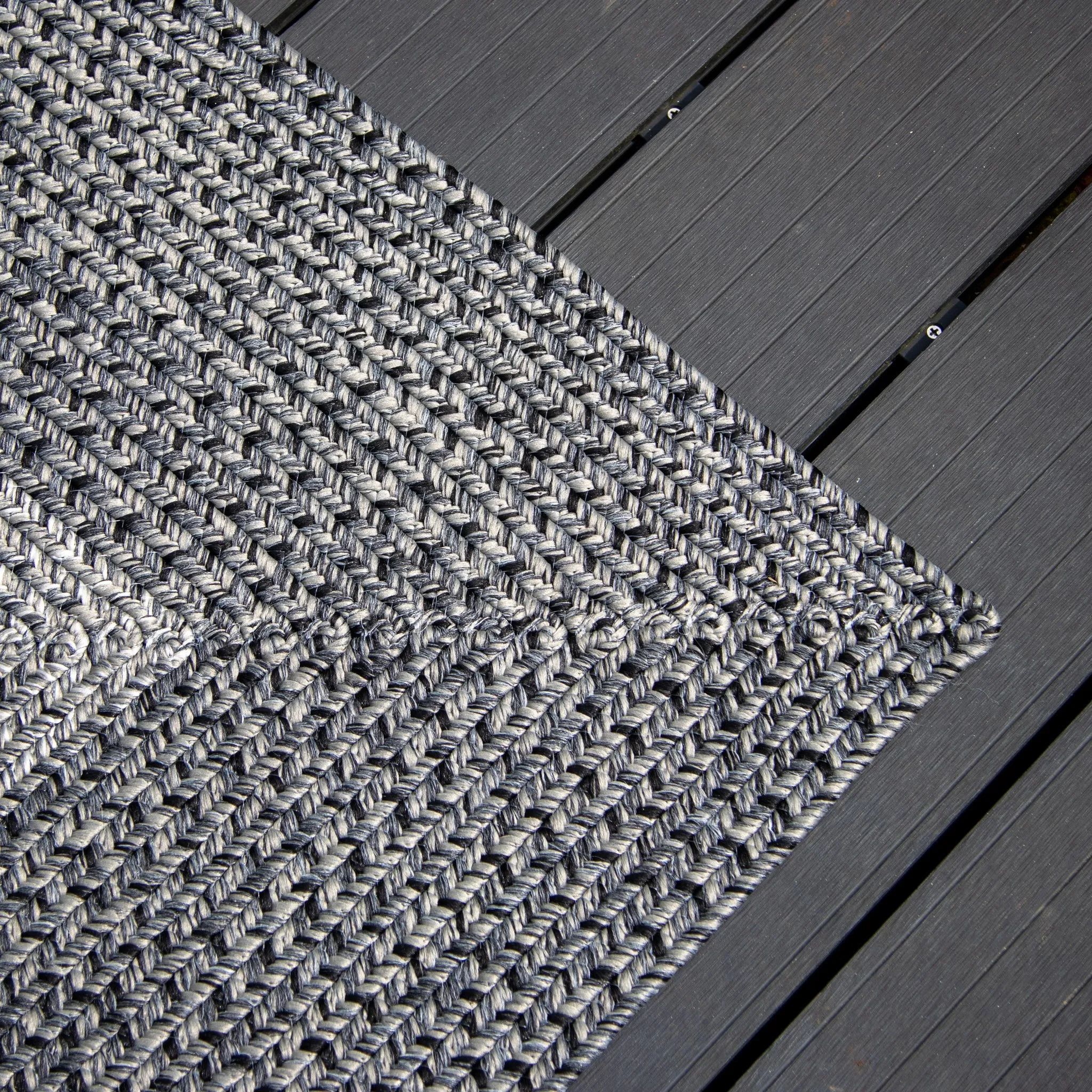 Artemis 290cm x 190cm Weatherproof Indoor and Outdoor Rug in Slate Grey