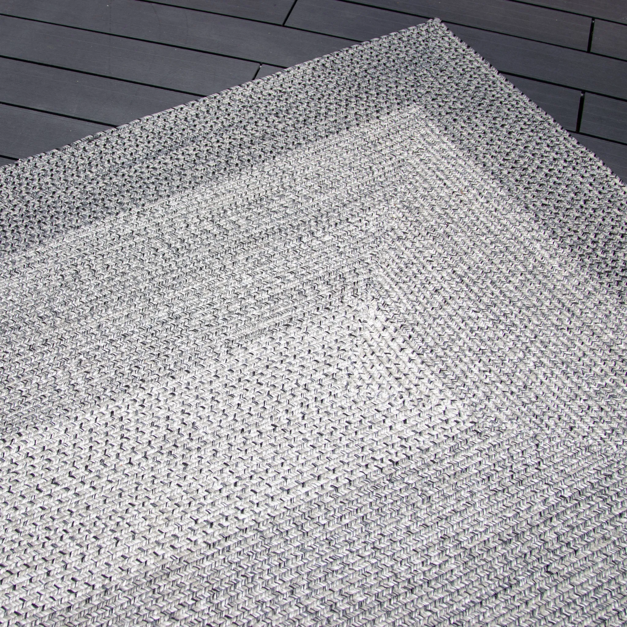 Artemis 290cm x 190cm Weatherproof Indoor and Outdoor Rug in Slate Grey