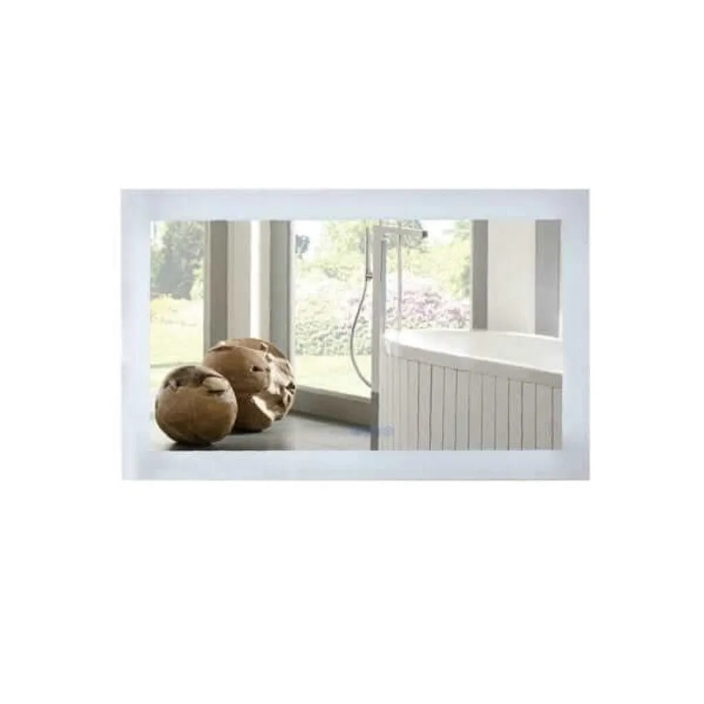 Bellaterra LED Bordered Illuminated Mirror with Bluetooth Speakers