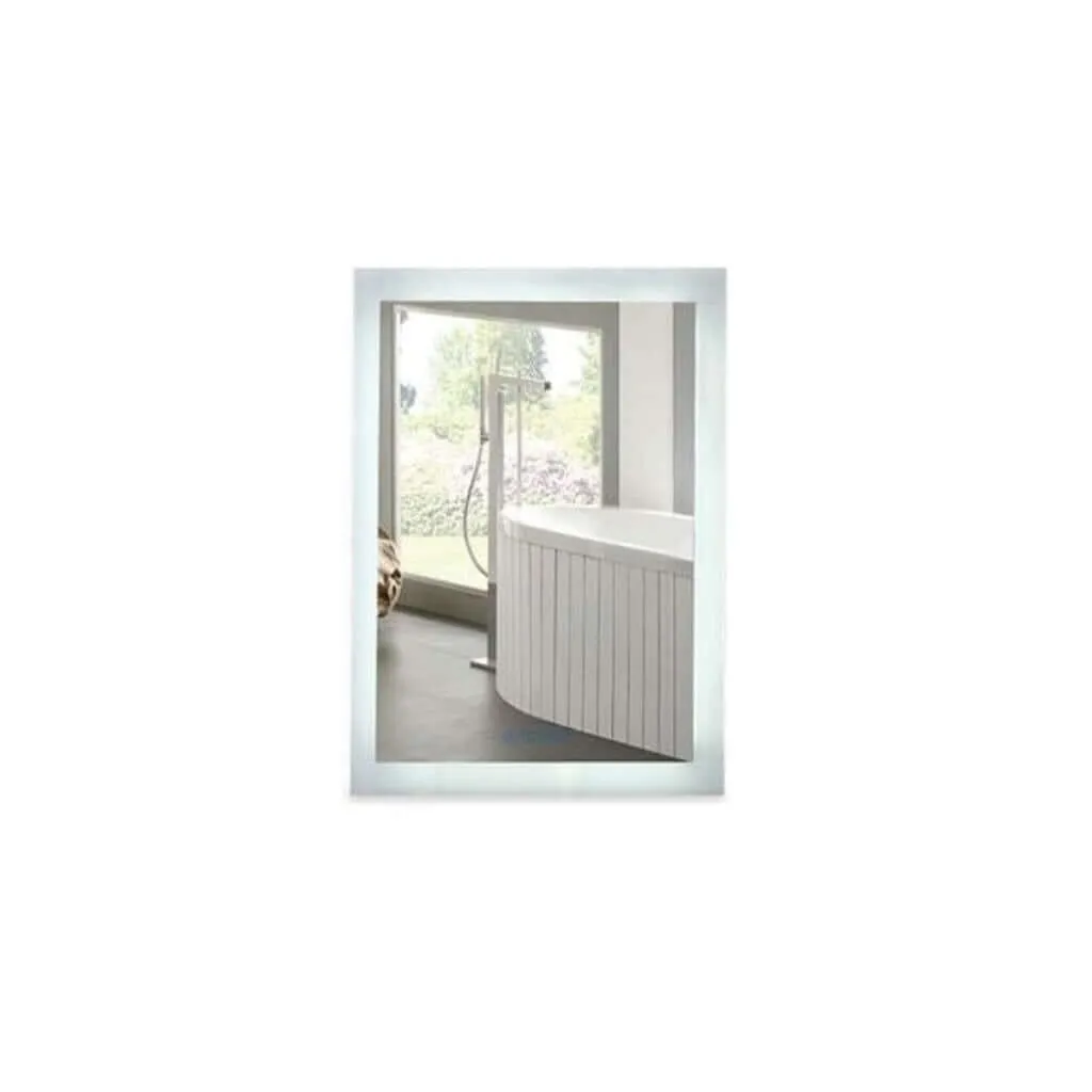 Bellaterra LED Bordered Illuminated Mirror with Bluetooth Speakers