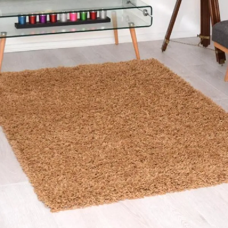 Biscuit Thick Shaggy Rug - California