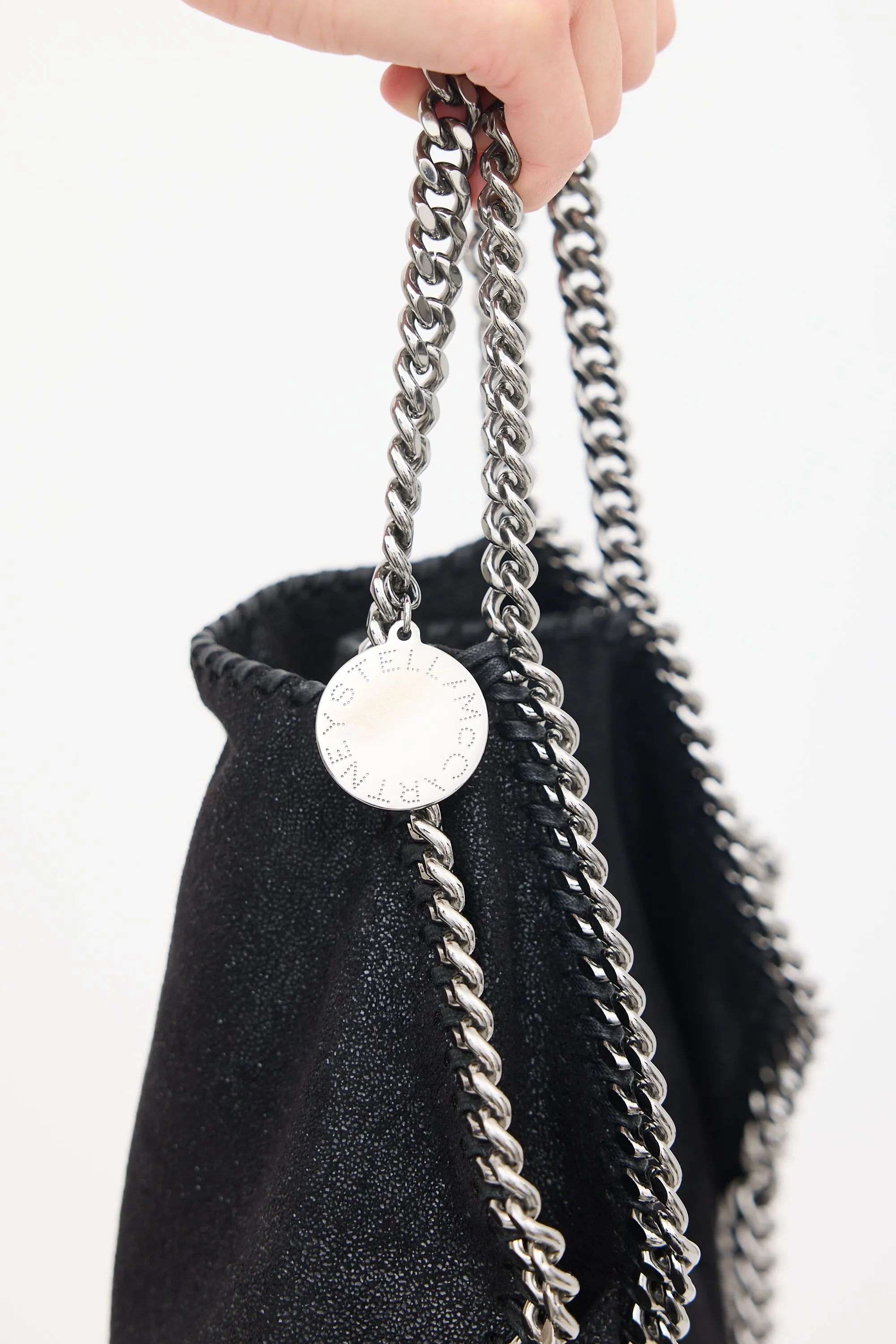 Black Vegan Large Falabella Tote Bag