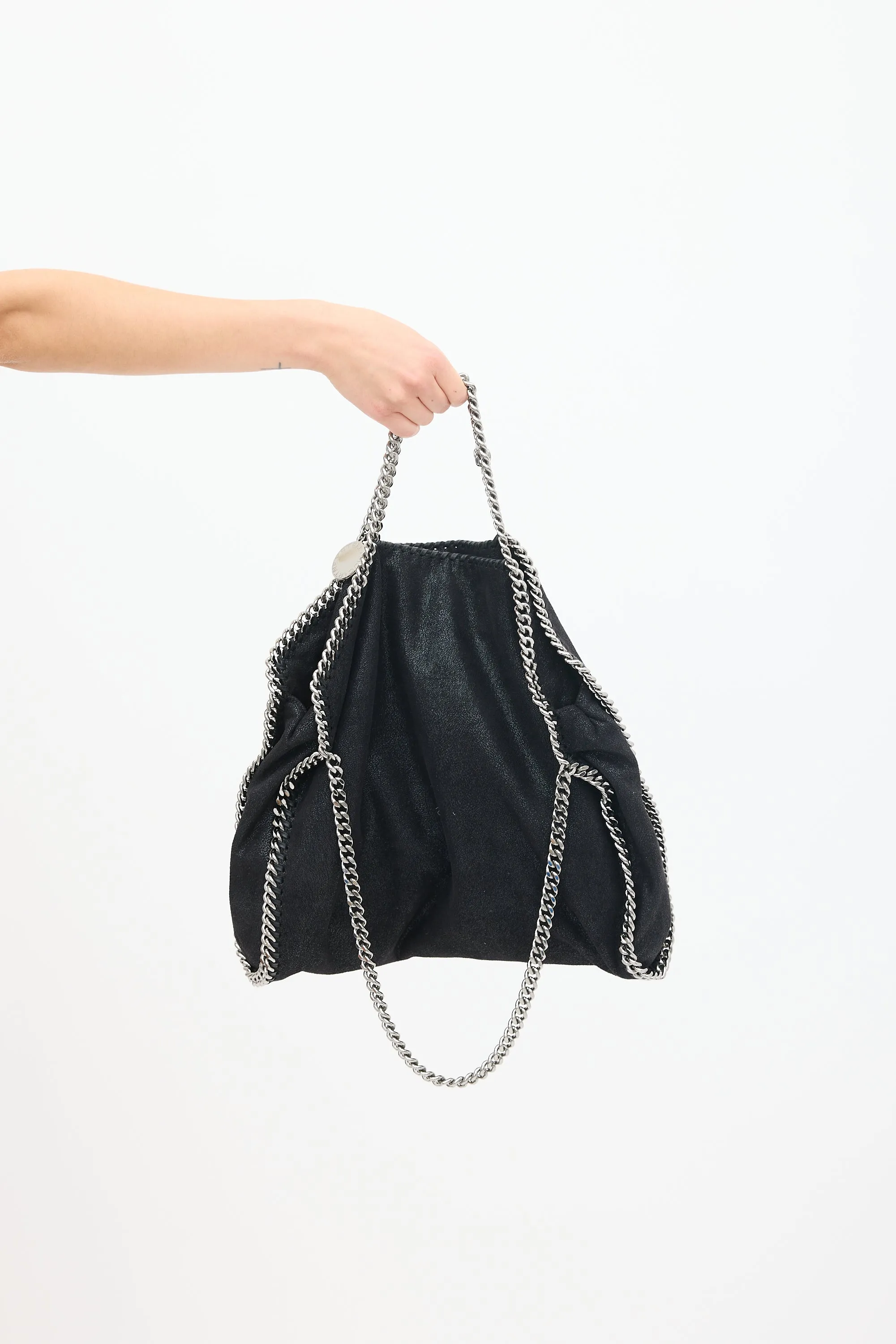 Black Vegan Large Falabella Tote Bag