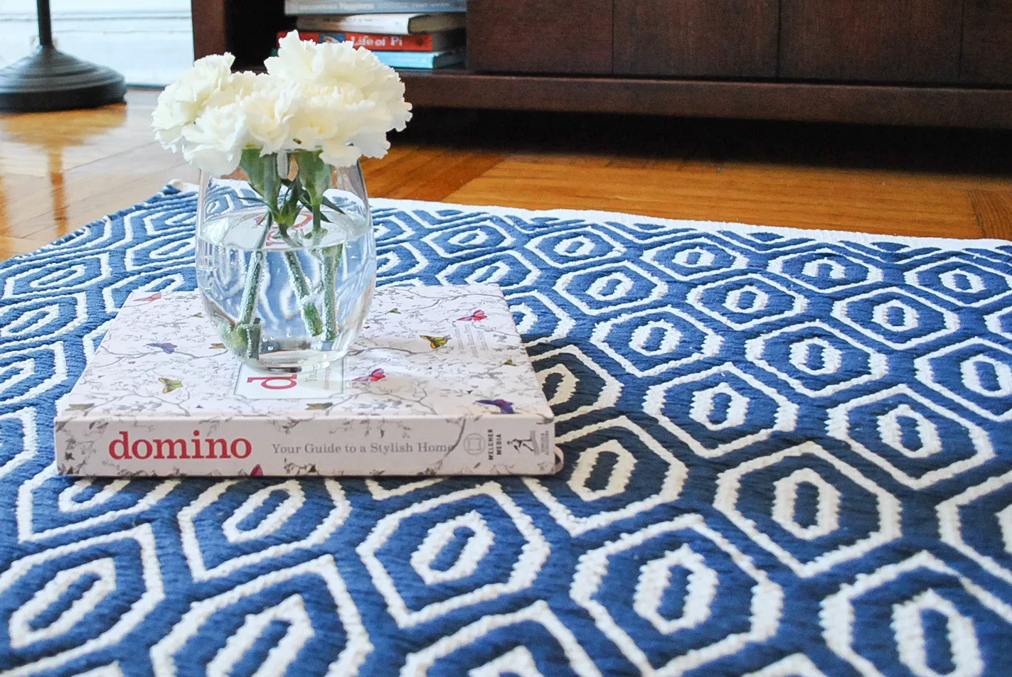 Blue Diamond Accent Rug