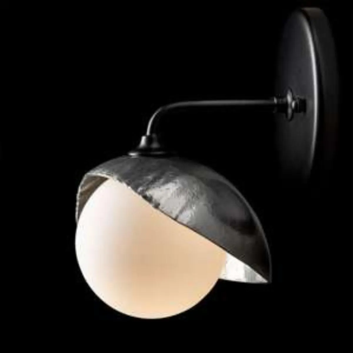 Brooklyn 8 in. Armed Sconce Black finish