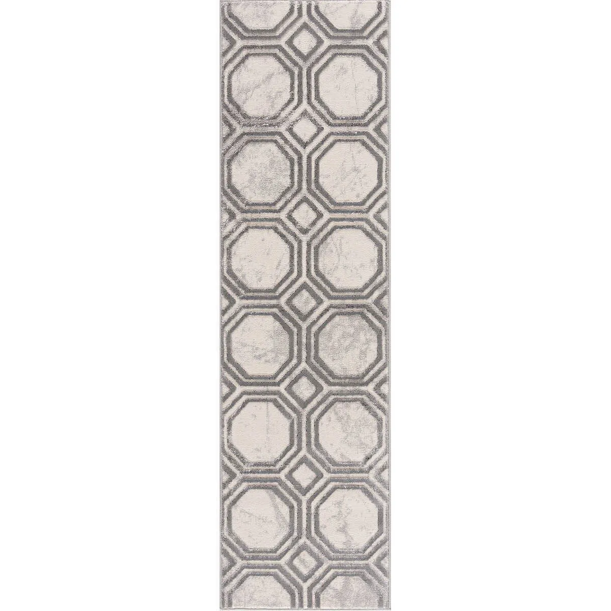 Carmel Indoor/Outdoor Rug or Runner by Art Carpet, Gray (2' x 7' runner 60cm x 213cm)