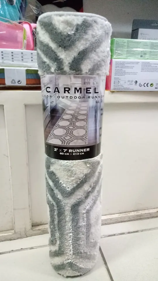 Carmel Indoor/Outdoor Rug or Runner by Art Carpet, Gray (2' x 7' runner 60cm x 213cm)
