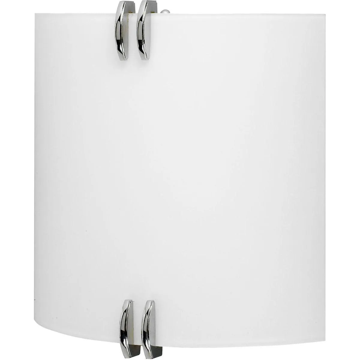 Century 12 in. LED Wall Light Polished Chrome Finish White Shade