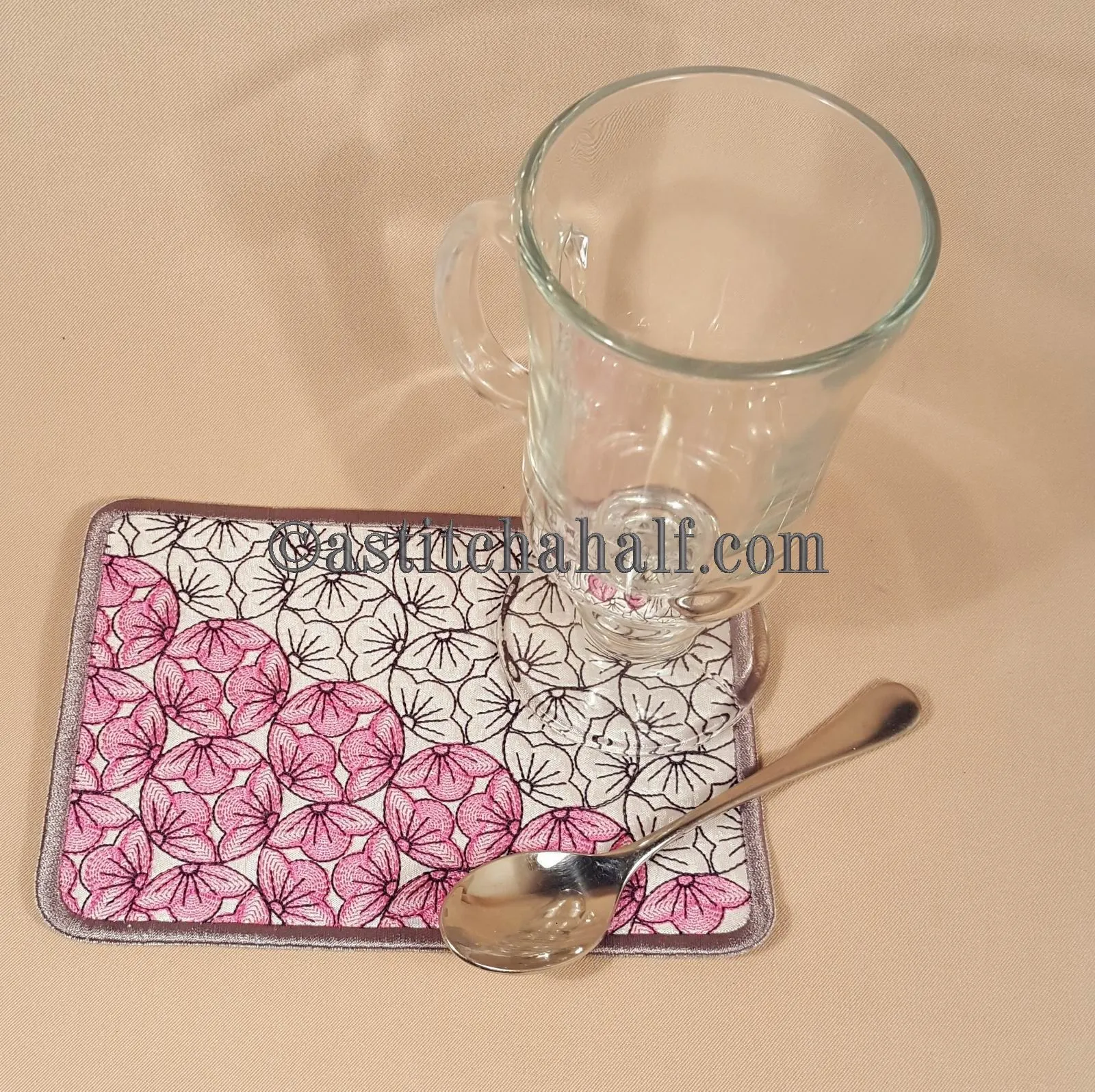Cherry Blossom Sashiko Mug Rugs