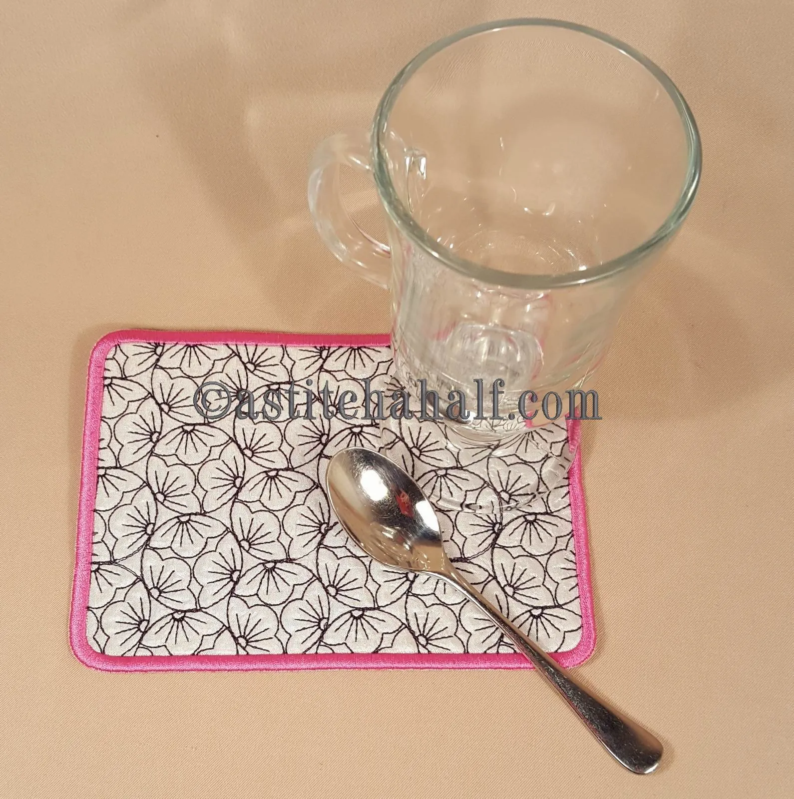 Cherry Blossom Sashiko Mug Rugs