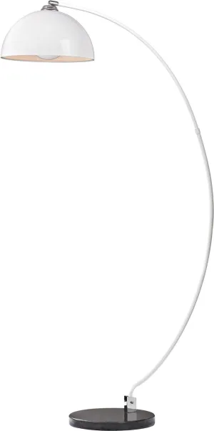 Cityscape Adjustable Floor Lamp In White and Black