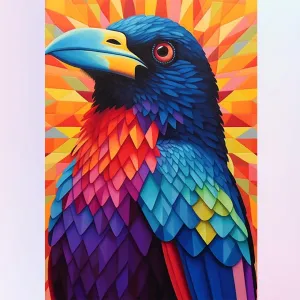 Colorful Raven