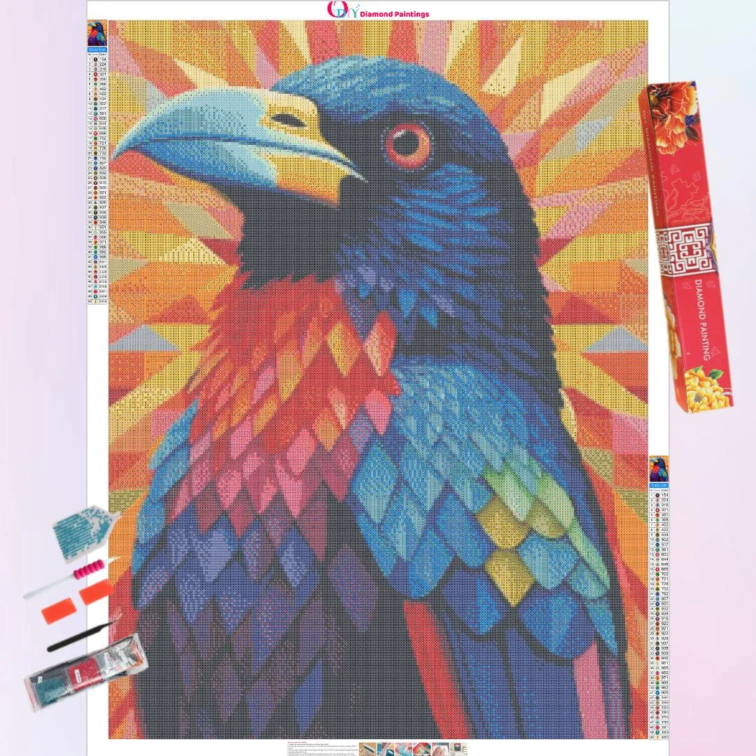 Colorful Raven