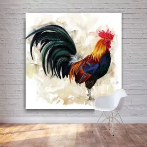 Colourful Cock Canvas Prints