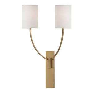 Colton 25 In. 2 Lights Armed Sconce Brass Finish