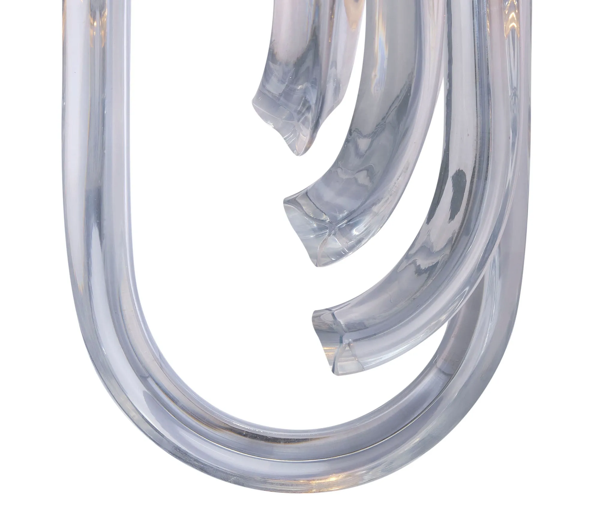 Curved “Bluino" Venini Sconces