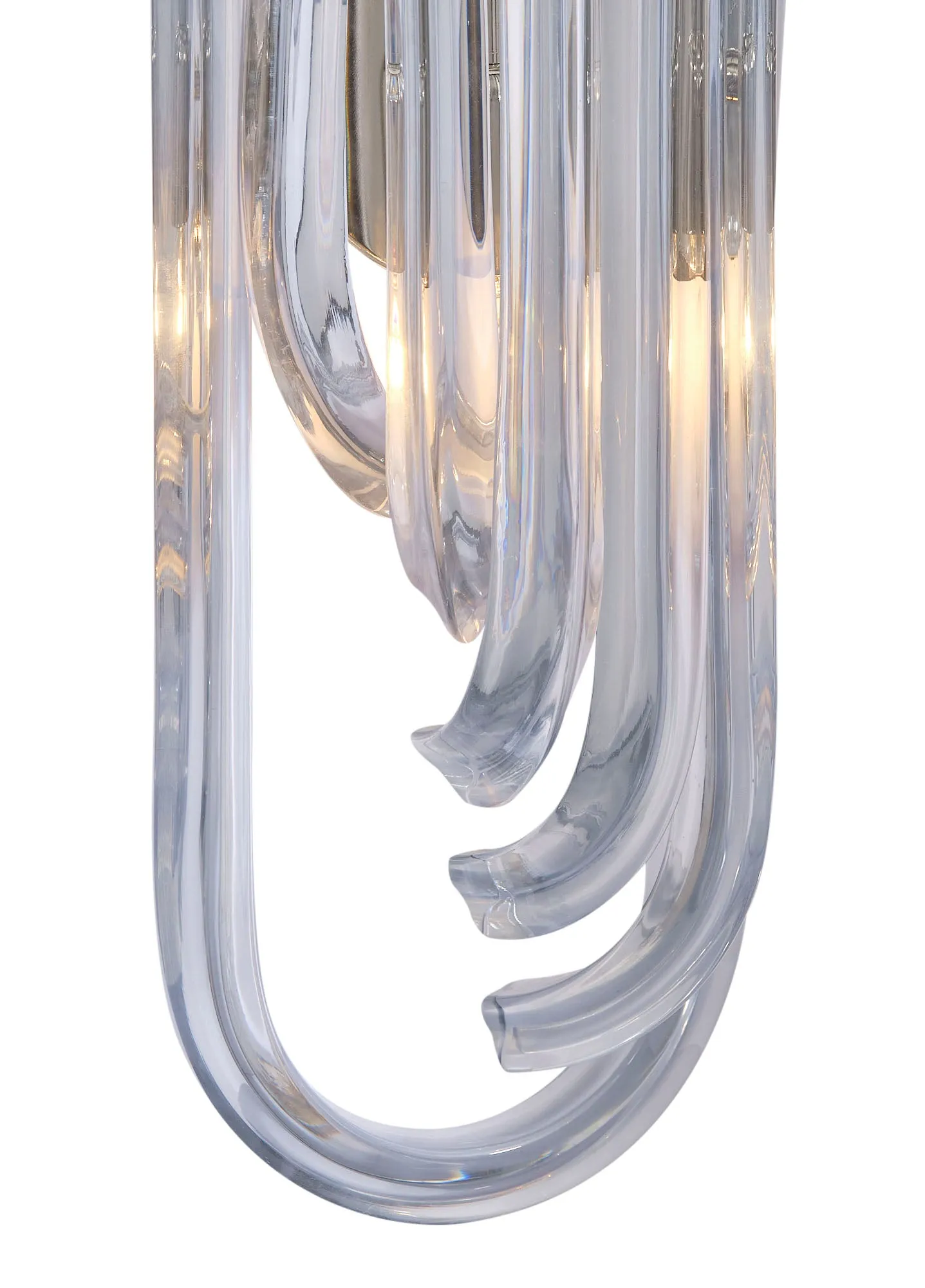 Curved “Bluino" Venini Sconces