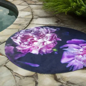 Custom OUTDOOR "Round Rug" w/Your Art Design|Size: 5' Round