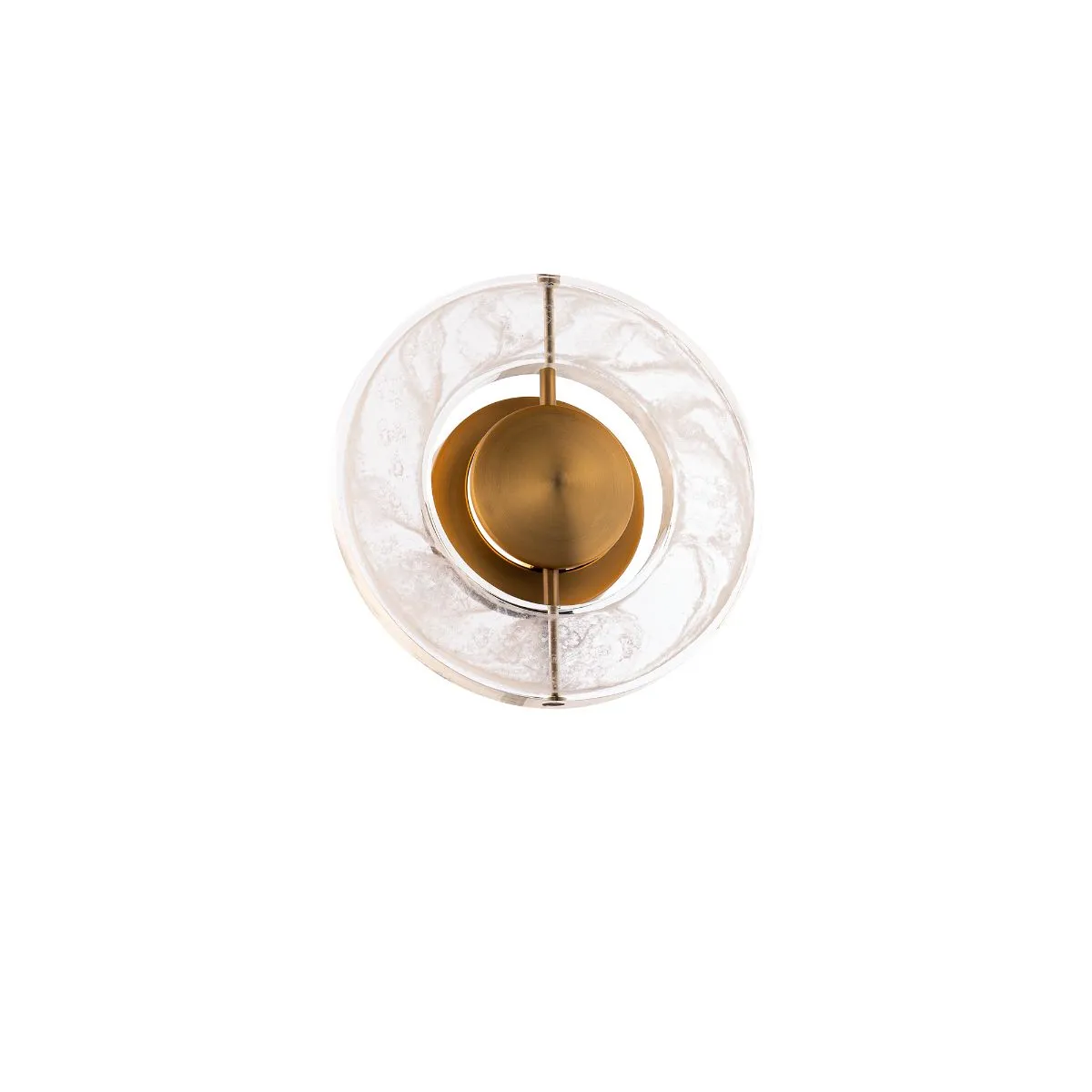Cymbal 10 in. LED Wall Sconce Brass finish