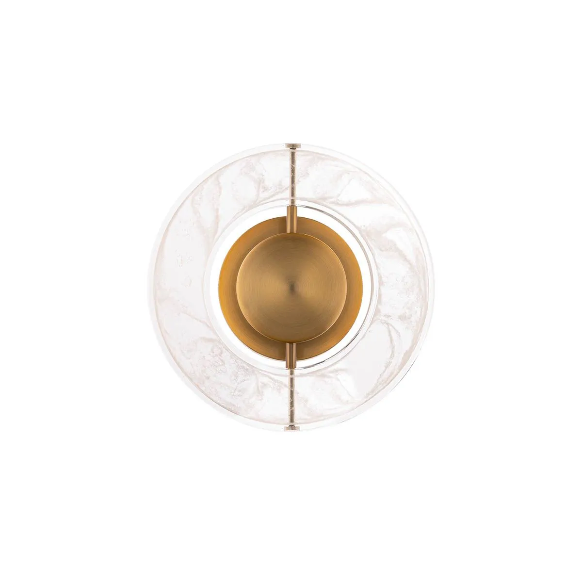 Cymbal 10 in. LED Wall Sconce Brass finish