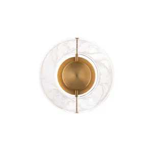 Cymbal 10 in. LED Wall Sconce Brass finish