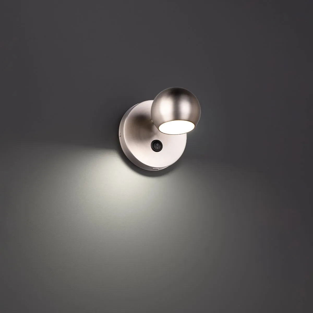 Duplex 5 in. LED Armed Sconce Brushed Nickel finish