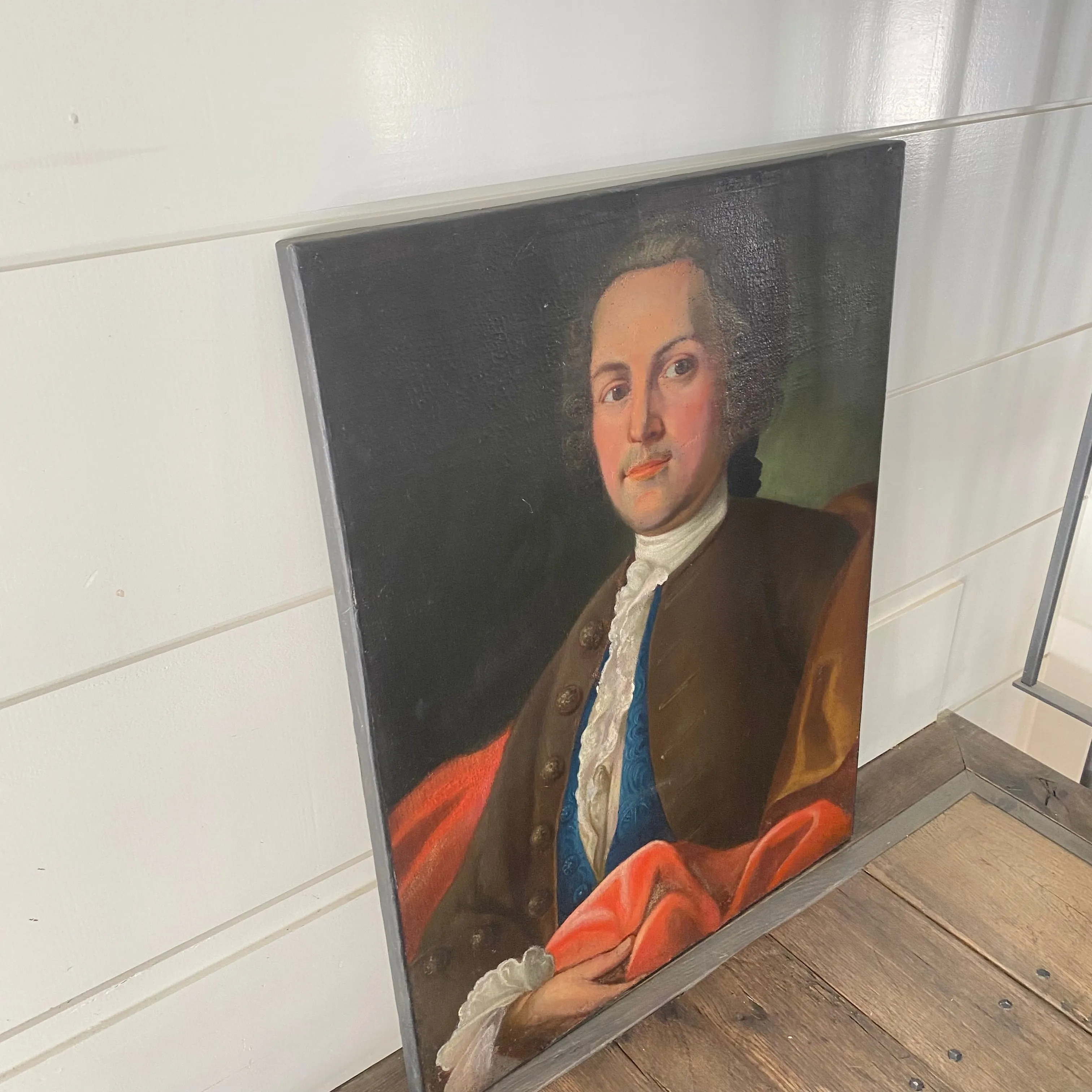 Dutch Oil Portrait Painting of a Gentlemen dated 1823