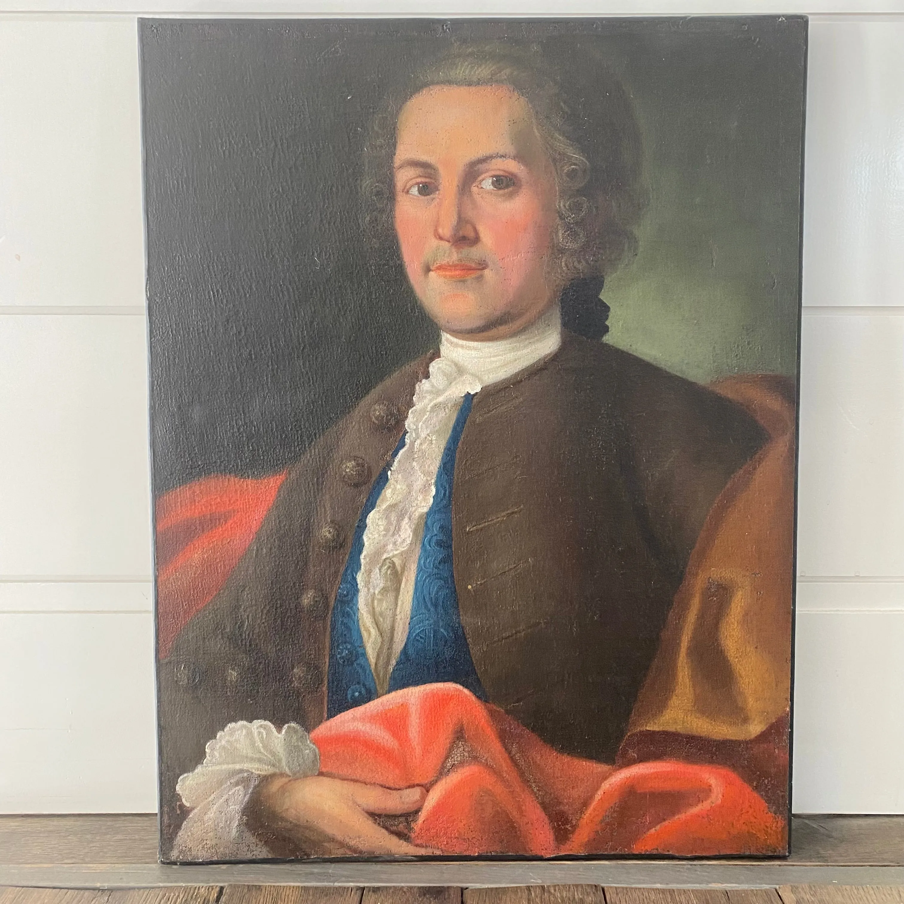 Dutch Oil Portrait Painting of a Gentlemen dated 1823