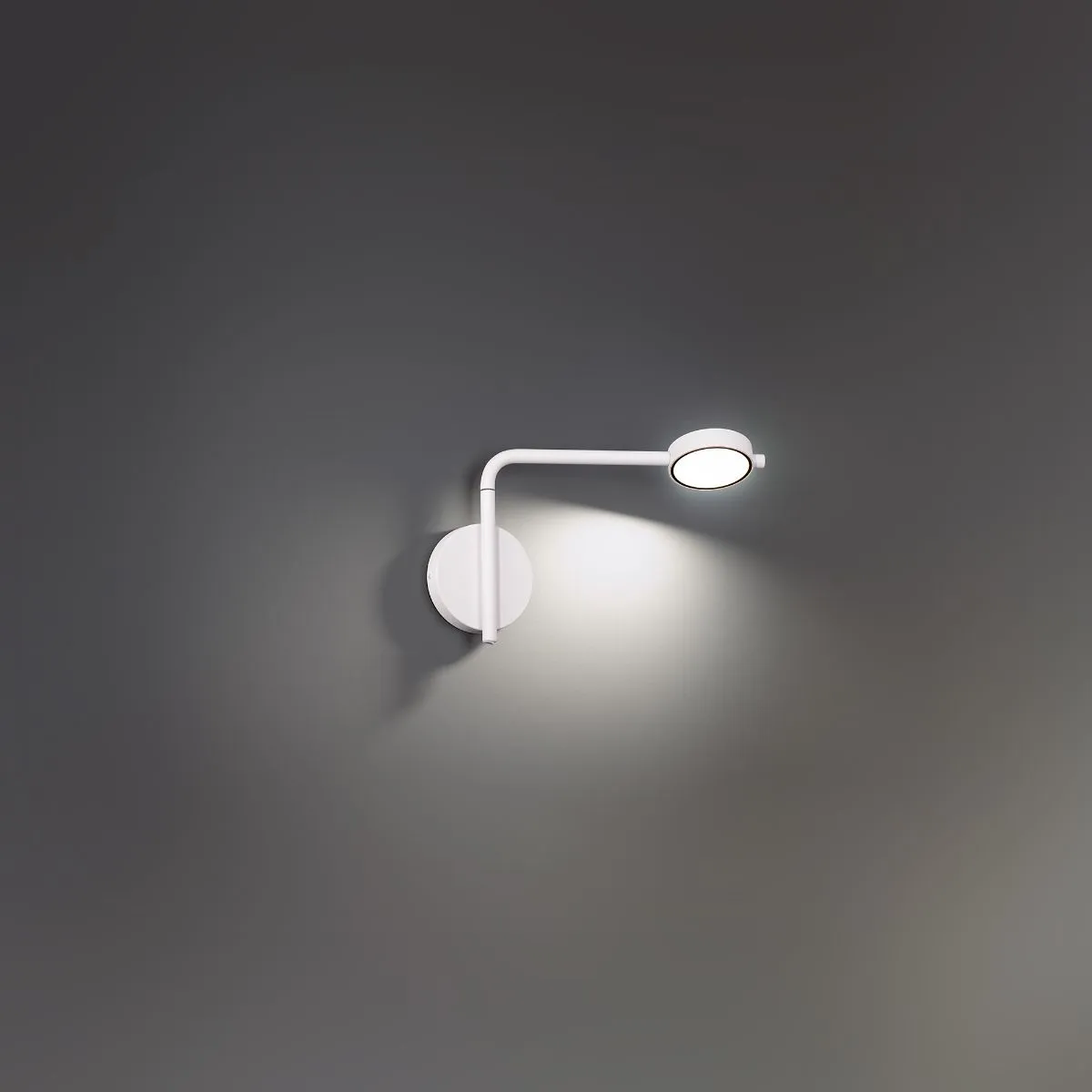 Elbo 14 in. LED Swing Arm Sconce 3500K White finish