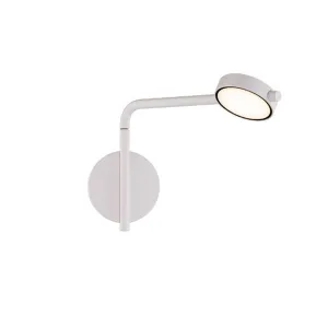 Elbo 14 in. LED Swing Arm Sconce 3500K White finish