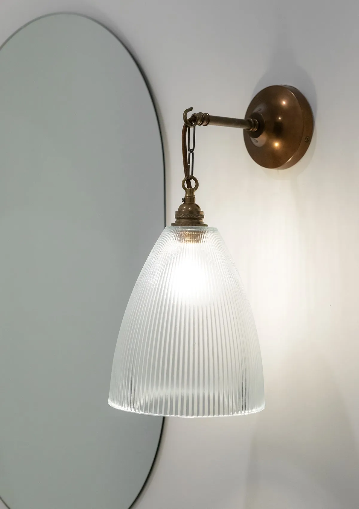 Fend Vintage Prismatic Glass Wall Light
