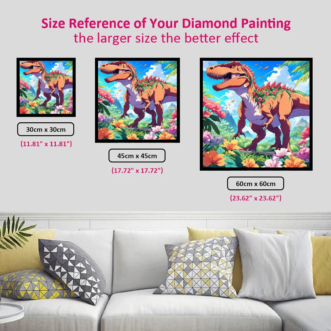 Floral Rex Dinosaur