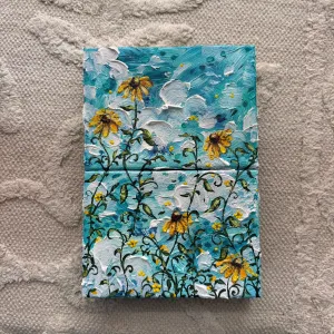 Floral Set of 2 Original Painted Canvases A
