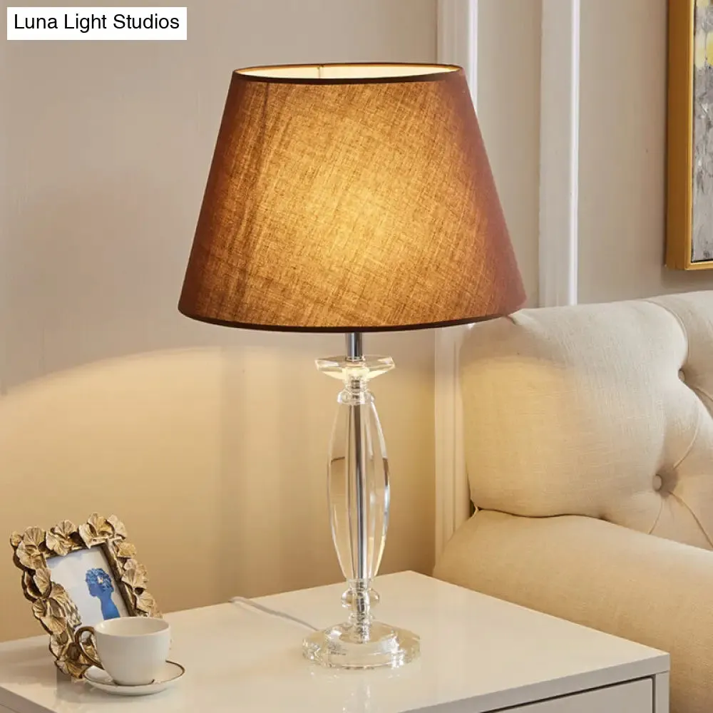 Francesca - White/Flaxen/Coffee Table Lamp