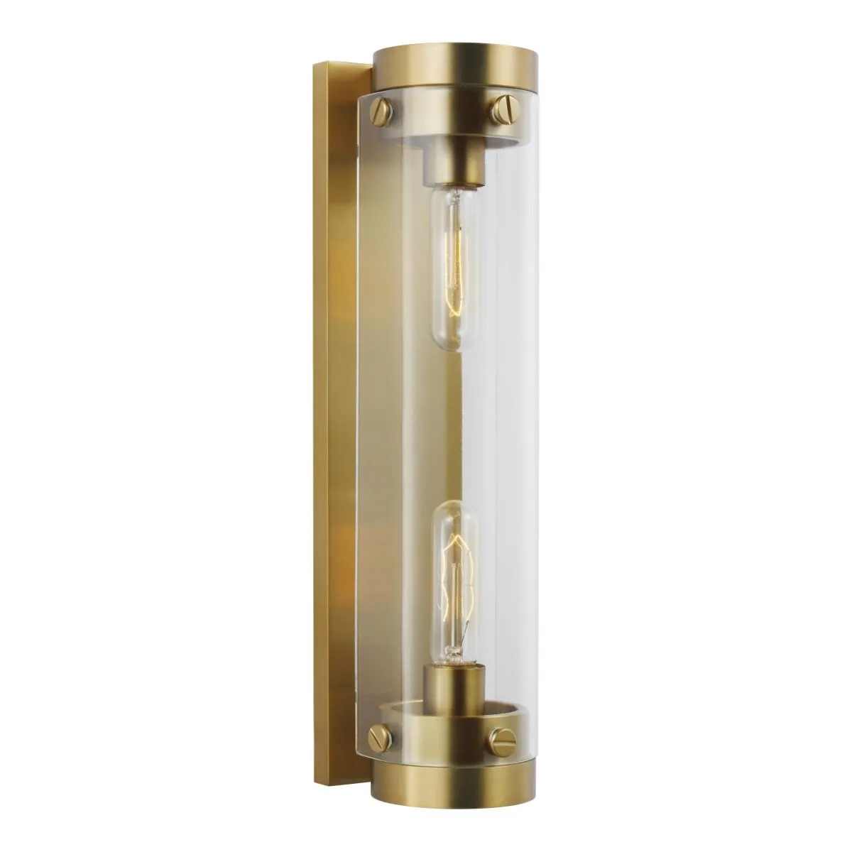 Garrett 18 in. 2 lights Wall Light Brass finish