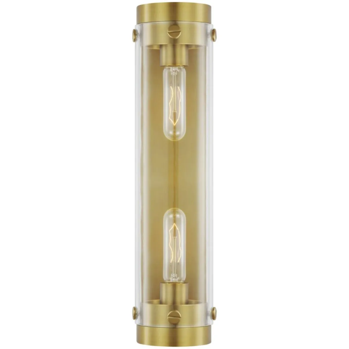 Garrett 18 in. 2 lights Wall Light Brass finish