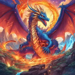 Golden Blue Dragon